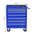 thumbnail image 6 of 7 Drawer Rolling Tool Chest with Wheels, Lockable Heavy-Duty Steel Tool Cabinet for Father's Garage Workshop Repair Shop, 6 of 12