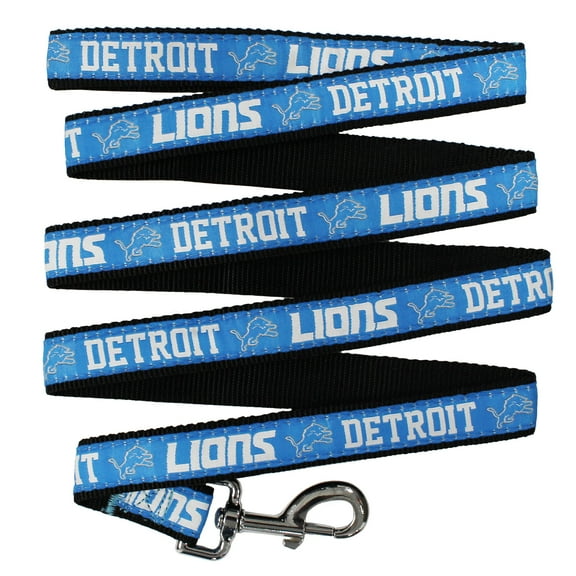 Pets First NFL Detroit Lions Heavy Duty and Durable Dogs and Cats Sports Leash - Large