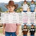 thumbnail image 4 of mgoYE Western Boys' Girls Button-Down Shirts Long Sleeve, Pearl Snap Shirt(White,7-8 Years), 4 of 9