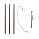 thumbnail image 3 of Soporte para linterna de camping, ligero, plegable, para colgar, con estaca Café, 3 of 9