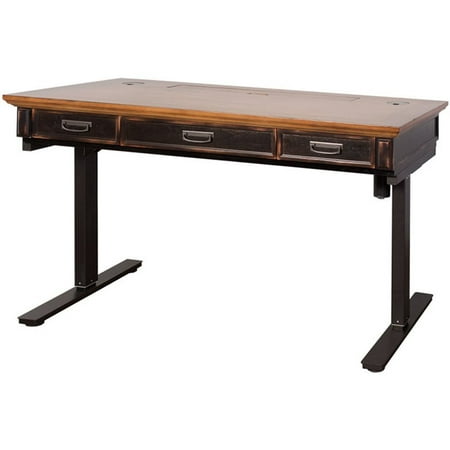 Martin Furniture Hartford Standing Desk In Two Toned Rub Walmart