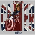 thumbnail image 2 of Men's Marvel What if…? Captain Carter  Graphic Tee Athletic Heather Small, 2 of 5