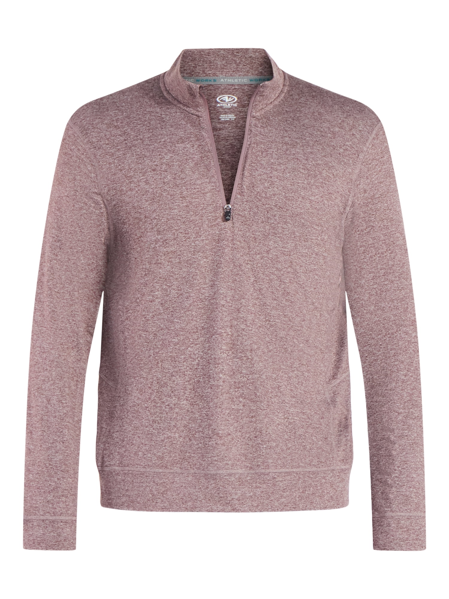 Athletic Works Men's and Big Men's ButterCore Soft Quarter-Zip Pullover Shirt, Sizes S-3XL
