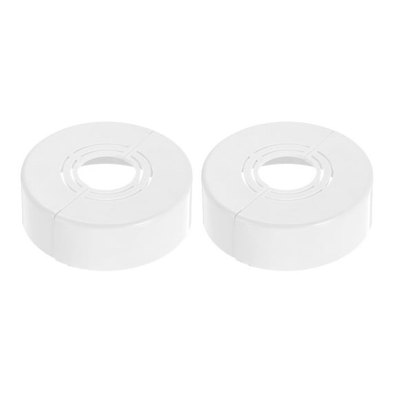 2Pack Wall Split Flanges, 0.79" Thick Cuttable Escutcheon Plate, White