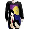 thumbnail image 1 of Halloween Kids Apron, Vampire Girl on a Cemetery Background Night with Moon and Bats, Boys Girls Apron Bib with Adjustable Ties for Cooking Baking Painting, Purple Lavender and Dark Grey, by Ambesonne, 1 of 2