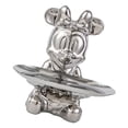 thumbnail image 2 of Bandeja para estatua de ratón, plato de escultura animal, galvanoplastia, gran capacidad, fácil mantenimiento, soporte para estatuilla, cuenco para el hogar, plateado con lazo, 2 of 10