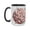 Black, variant on 15oz 'Blushing Rose Bouquet' Ceramic Mug - A Romantic Floral Sipper