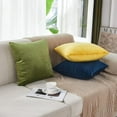 thumbnail image 3 of Nmkwnr 4 Pack Square Throw Pillow Covers Solid Decorative Pillow Case Soft Thick Velvet Cushion Case for Couch Sofa Bed，22 x 22 Inch, 3 of 7