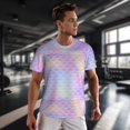 thumbnail image 3 of Wukai Fish Scale1 Print Men's Short-Sleeved Mesh T-Shirt,Quick-Dry Short Sleeve Workout T-Shirt-XX-Large, 3 of 8