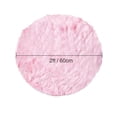 thumbnail image 3 of PiccoCasa Faux Fur Area Rug Fluffy Rug Plush Decorative Rug, Light Pink 2x2 Feet, 3 of 6