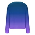 thumbnail image 5 of Gnshining Button Down Cardigan for Women Knit Loose Fall Long Sleeve Sweaters Gradient Color Crew Neck Lightweight Tops, 5 of 5