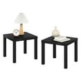 thumbnail image 4 of Pemberly Row Table d'Appoint Carrée Contemporaine, Ensemble de 2, Noir, 4 of 5