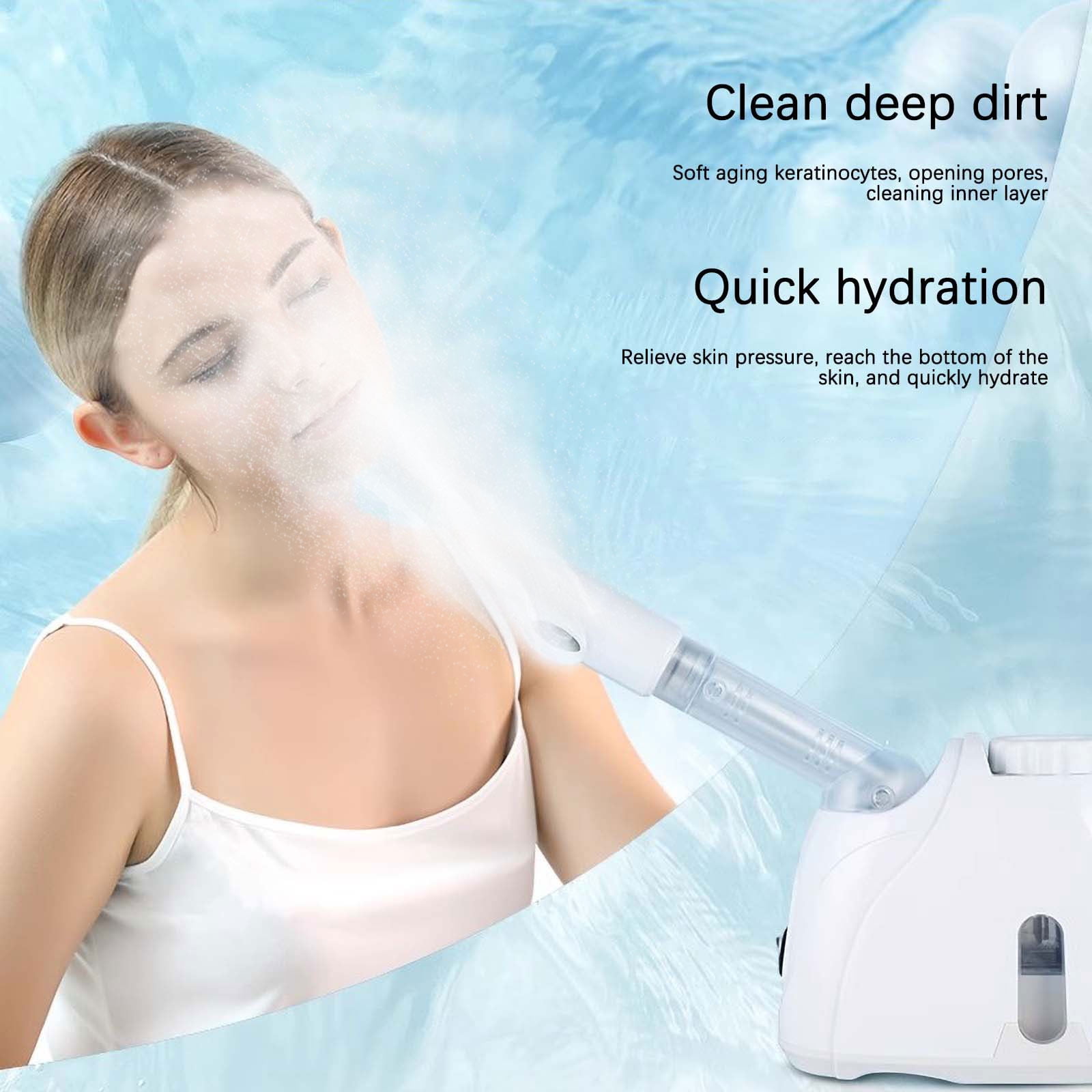 PRETXORVE All-Around Rotating Humidification System Sprayer, Misting Humidifier, Ionic Facial and Arm Steam Warm Mist Humidifier Suitable for Salon or Home Use