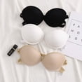 thumbnail image 4 of Sujetador Sexy De Encaje Invisible Sin Tirantes Push Up Costuras Belleza Espalda Transparente, 4 of 4
