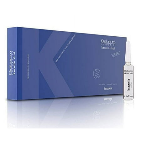 Salerm Keratin Shot Keramix Vials 0.44 Ounce (Pack Of 12)