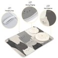 thumbnail image 3 of Yayeee Dish Drying Mat for Kitchen Counter 18"x24" Microfiber Absorbent Pad, Gray Cute Cats, 3 of 7