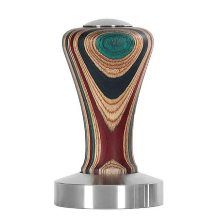 

Fovolat Coffee Tamper|Stainless Steel Espresso Pressure Tamper|Calibrated Coffee Tamper Espresso Press Weighted Espresso Tamper with Wood Handle51mm 53mm 58mm