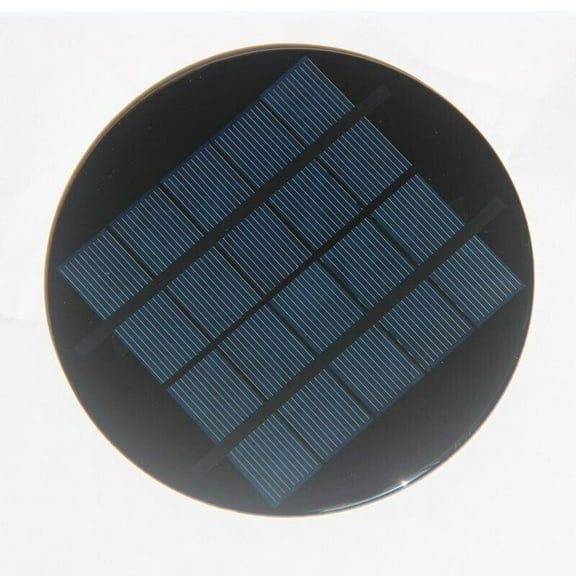 Solar Panel 120mm Round Solar Panels 1.1 W 5 V Lightweight Polycrystalline Silicon Panels Efficient High-Quality