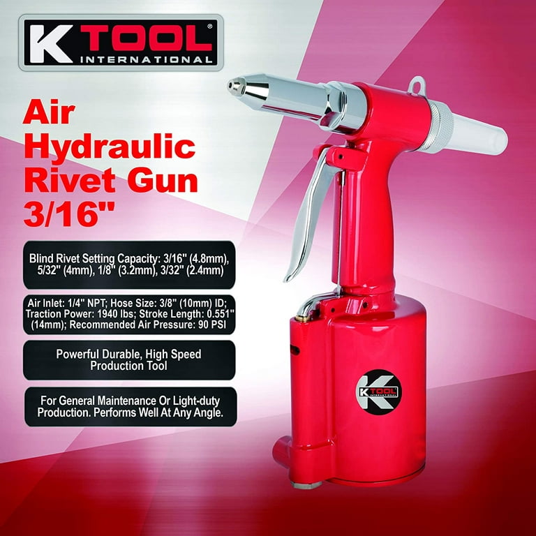 Air Rivet Tool: 1/8 Capacity