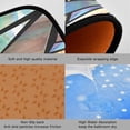 thumbnail image 2 of Coolnut Iridescent Triangles Abstract Kitchen Rug,Set of 2 Decoration Non Skid Washable Soft Super Absorbent Anti Kitchen Floor Mats for Kitchen Office Laundry Room Bathroom (19"x27"+19"x47"), 2 of 7