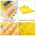 thumbnail image 2 of 112-Egg Outdoor Indoor Egg Incubator, Practical Fully Automatic Poultry Hatcher Machine with US Standard,Brooder for Hatching Chickens, Quai,l Duck, Goose, Yellow and Transparent, 2 of 8