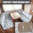 thumbnail image 2 of XYZCANDO RV Booth Seat Covers, Compatible with Couch Indoor, Camper Cushion Covers for RV Couch RV Dinette Seat Elastic, Blue Floral, 2 of 7