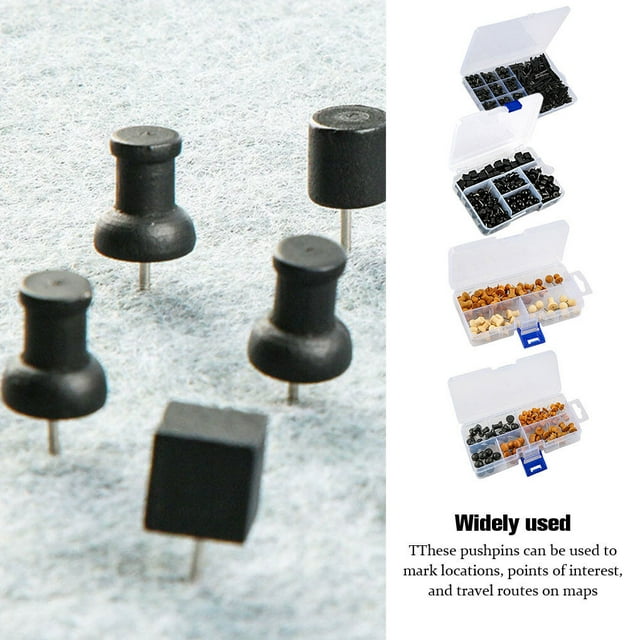 ruzhgo Marqueurs de Carte à Épingle à Pousser Étanches Réutilisables pour Dessin Photo Clous Muraux en Mousse Outil de Pushpin Portable Résistant à l'Usure DWZ1417