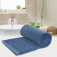 thumbnail image 3 of PiccoCasa 750GSM 100% Cotton Hand Towel for Bathroom, Set of 2 Blue, 3 of 7