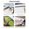 thumbnail image 7 of 4th of July RV Awning Sun Shade Screen 9'X7' American Flag Mesh Sunscreen Patriotic Star Fireworks 250 Years Awning Shade Screen with Zipper UV Blocker Completed Kits for RV Motorhome Camper, 7 of 7