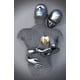 thumbnail image 1 of Escultura de figura de metal creativa, pintura abstracta en lienzo, imagen de abrazo de pareja, decoración del hogar para sala de estar, pintura central, 1 of 6