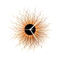 thumbnail image 6 of Ardeola - Medusa Copper - 16 in Modern Sunburst Copper Gold Wall Clock, 6 of 12