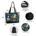 thumbnail image 2 of FORMRS Canvas Laptop Tote Bag for Women with 15.6" Computer Compartments Shoulder Handbag, Blue Oranges, 2 of 7