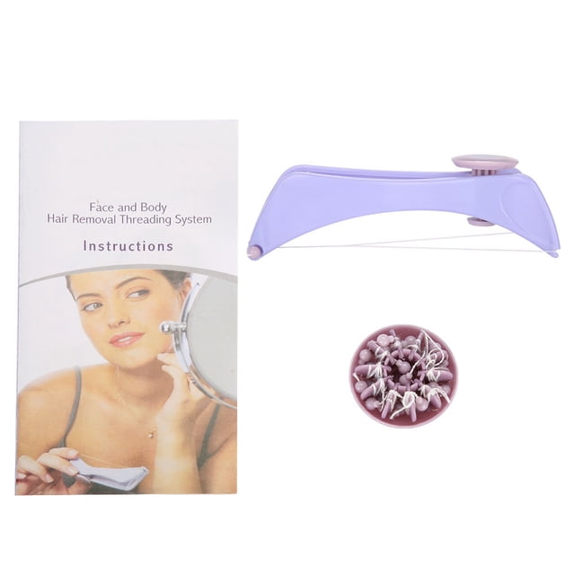 Epilator de Eliminación Del Cabello Facial Para El Cabello Facial Con 10 Línas de Algodón Packle Blist