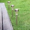 thumbnail image 3 of Luces solares para exteriores, luces solares de estaca de acero inoxidable a prueba de agua para caminos, jardines, patios, caminos, caminos, caminos, decoración de césped -, 3 of 5