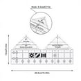 thumbnail image 2 of 90 Degree Double Strip Quilt Ruler, 10 Inch Acrylic Triangle Rulers, 2 of 5