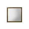 thumbnail image 1 of Benzara BM204572 Transitional Style Wooden Decorative Mirror with Beveled Edge, Brown, 1 of 2
