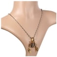 thumbnail image 6 of Gothic Biker Mens Large Heavy Anti-Tarnish Steel Scorpion King Pendant Necklace Scorpion-G, 6 of 9
