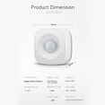 thumbnail image 3 of Sensor,Tuya Zigbee 360° Detector de Infrarrojos Inteligente Sensor Alarma Control Remoto Tuya ZB-PIR-1, 3 of 7