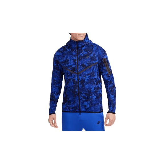 NIKE MENS Tech Windrunner Fleece Full-zip Hoodie "Game Royal / Deep Royal Blue" HV5055 480 from Stadium Goods