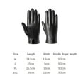 thumbnail image 6 of Fjofpr Leather Gloves for Men Black Winter Gloves for Men Clearance Waterproof Windproof Gloves Men Men's Leather Gloves Black Driving Leather Gloves Winter Warm Gloves, 6 of 7