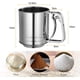 thumbnail image 2 of Tamiz de harina digno de regalo, acero inoxidable de grado alimenticio, fácil de usar y limpiar, ideal para hornear pasteles, tartas, magdalenas y postres, completo con acción de tamizado eficiente y, 2 of 5
