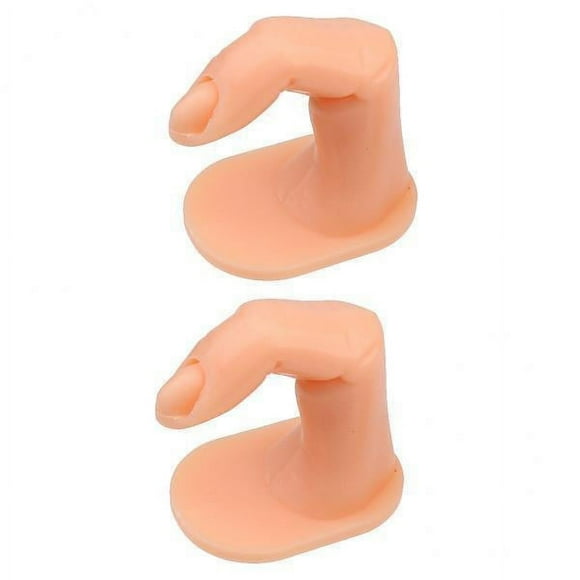 Conjunto de 3 Pares de Dedos para Practicar Arte de Uñas Herramienta para Entrenamiento de Esmalte Postizo 6 piezas