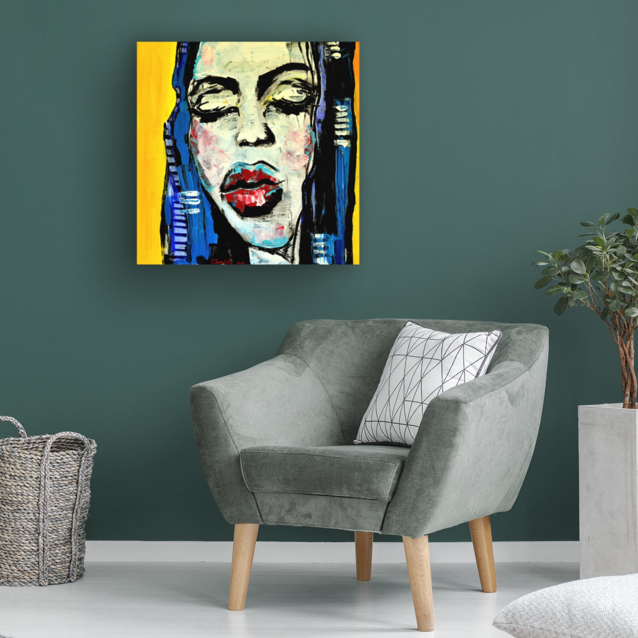Trademark Fine Art Julija Belickien? Magdalena or waiting room Canvas Wall Art