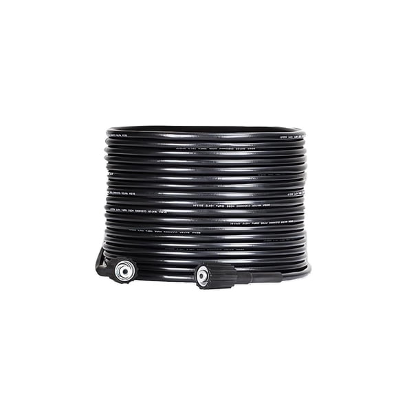 ikaufen 50ft Pressure Washer Hose, 1/4" 5800 PSI High Pressure Replacement Hose with M22-14mm Connectors, Non-Kink Anti-Burst Power Washer Extension Hose