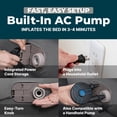 thumbnail image 4 of Bestway SleepSupport Air Mattress Twin 18” with Headboard, Built-in AC Pump, 4 of 11