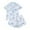 Sky Blue, variant on Women's Button Short Sleeve Shorts Set Thin Soft Polyester Cotton Casual Loungewear Pajama