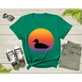 thumbnail image 6 of Cool Swimming Duck Animal Silhouette at Sunset Nature Bird T-Shirt Duck Lover Gift T Shirt for Men Women Kids Boys Girls Duck Graphic Tshirt, 6 of 8