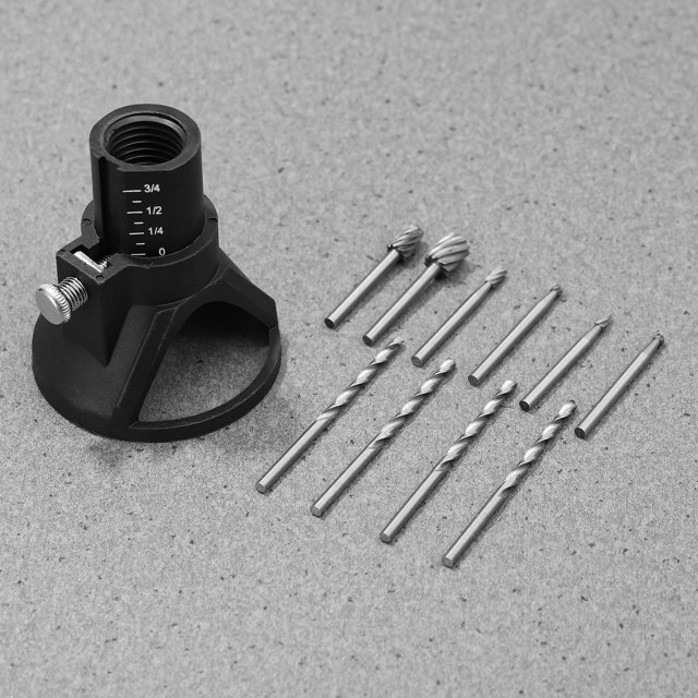 UPGRATOR Rotary Tools Accessories Grinding Drilling Tool High Speed Steel for Precise Positioning 11Pcs
