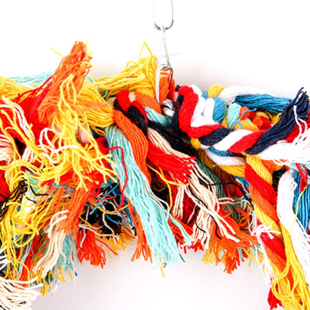OFFIGAM Bird Chewing Toy for Parrots, 1PC Cotton Rope for Indoor Exercise and Entertainment