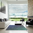 thumbnail image 6 of Ahgly Company Indoor Square Patterned Blue Koi Blue Area Rugs, 4' Square, 6 of 6